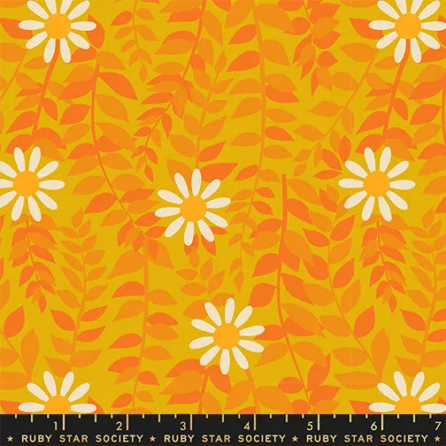 1/2 Yard -  Flowerland Goldenrod RS0075 11