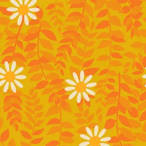 1/2 Yard -  Flowerland Goldenrod RS0075 11