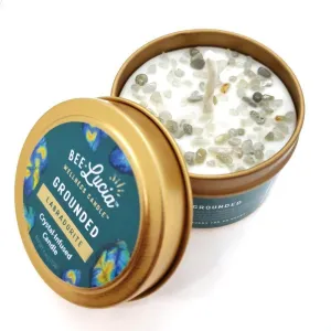 (20% Off) Candle 4oz - Labradorite (Grounded) 4oz Travel Tin by Bee Lucia