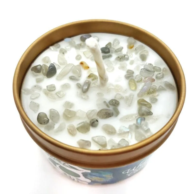 (20% Off) Candle 4oz - Labradorite (Grounded) 4oz Travel Tin by Bee Lucia