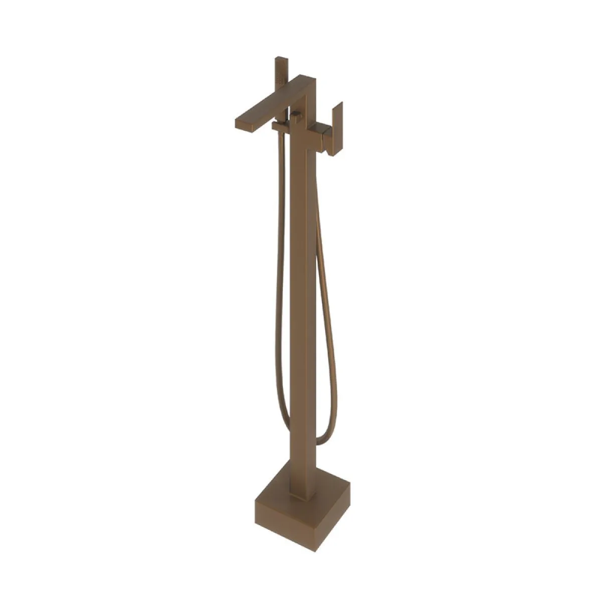 Abacus Plan Brushed Bronze Free Standing Bath Shower Mixer Tap
