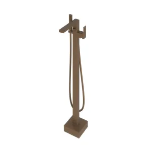 Abacus Plan Brushed Bronze Free Standing Bath Shower Mixer Tap