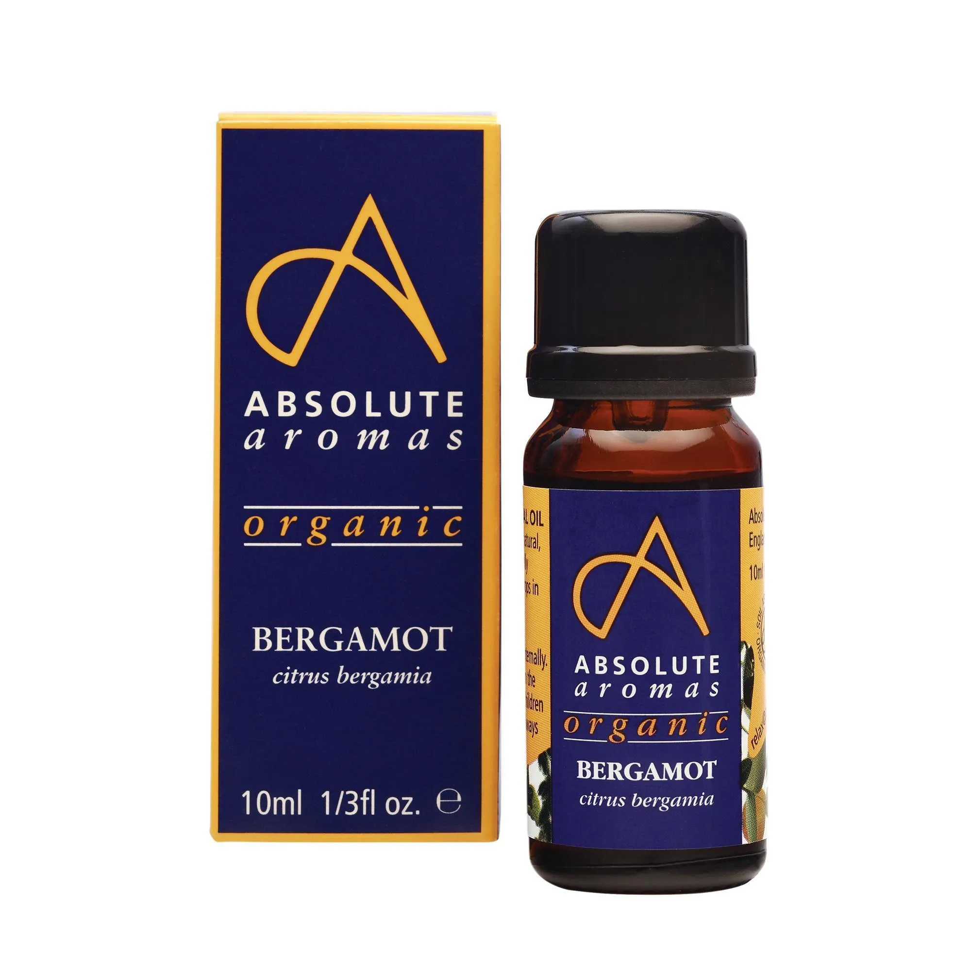 Absolute Aromas Organic Bergamot Essential Oil, 10mL