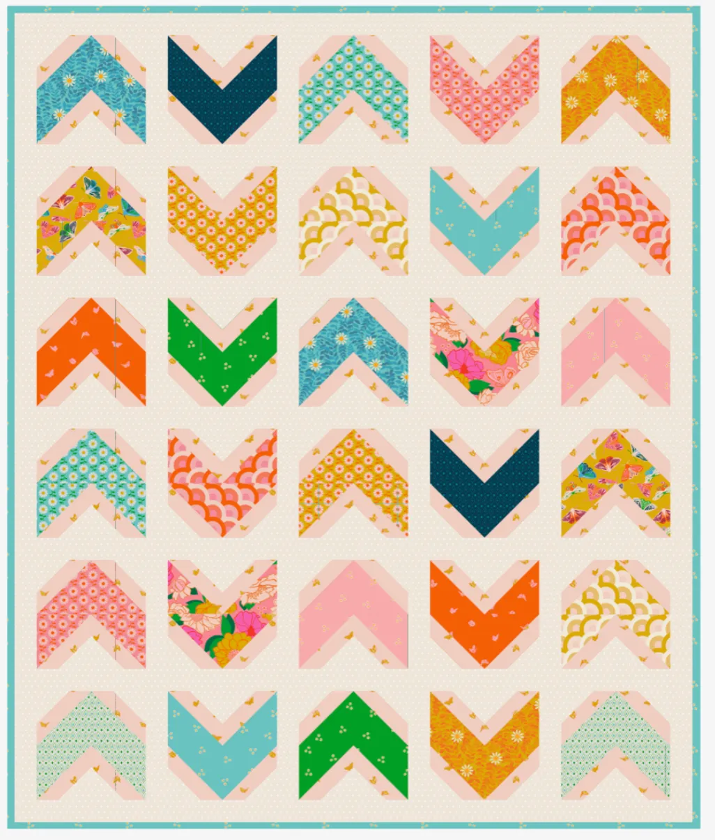 Available Now! Jelly Roll 2.5" x 44"  - Flowerland by Melody Miller