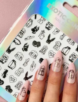 BDSM NAIL DECALS