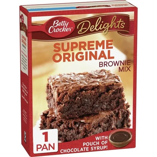 Betty Crocker Delights Supreme Original Brownie Mix, 16 oz.
