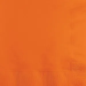 Bulk Sunkissed Orange Value Friendly Luncheon Napkins (240 per Case)