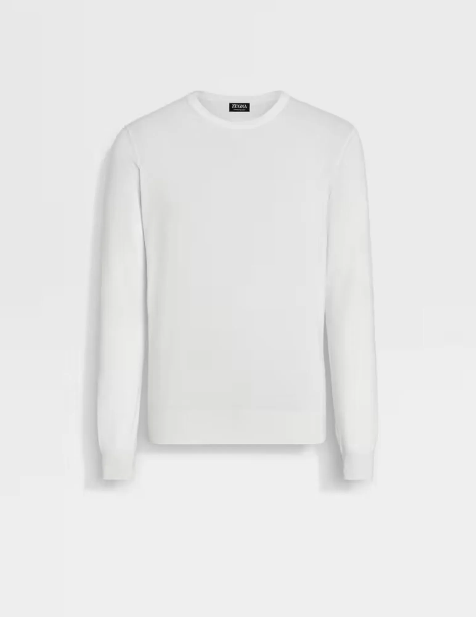 Cashseta Crewneck | White Melange