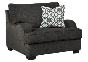 Charenton Charcoal Chair & 1/2