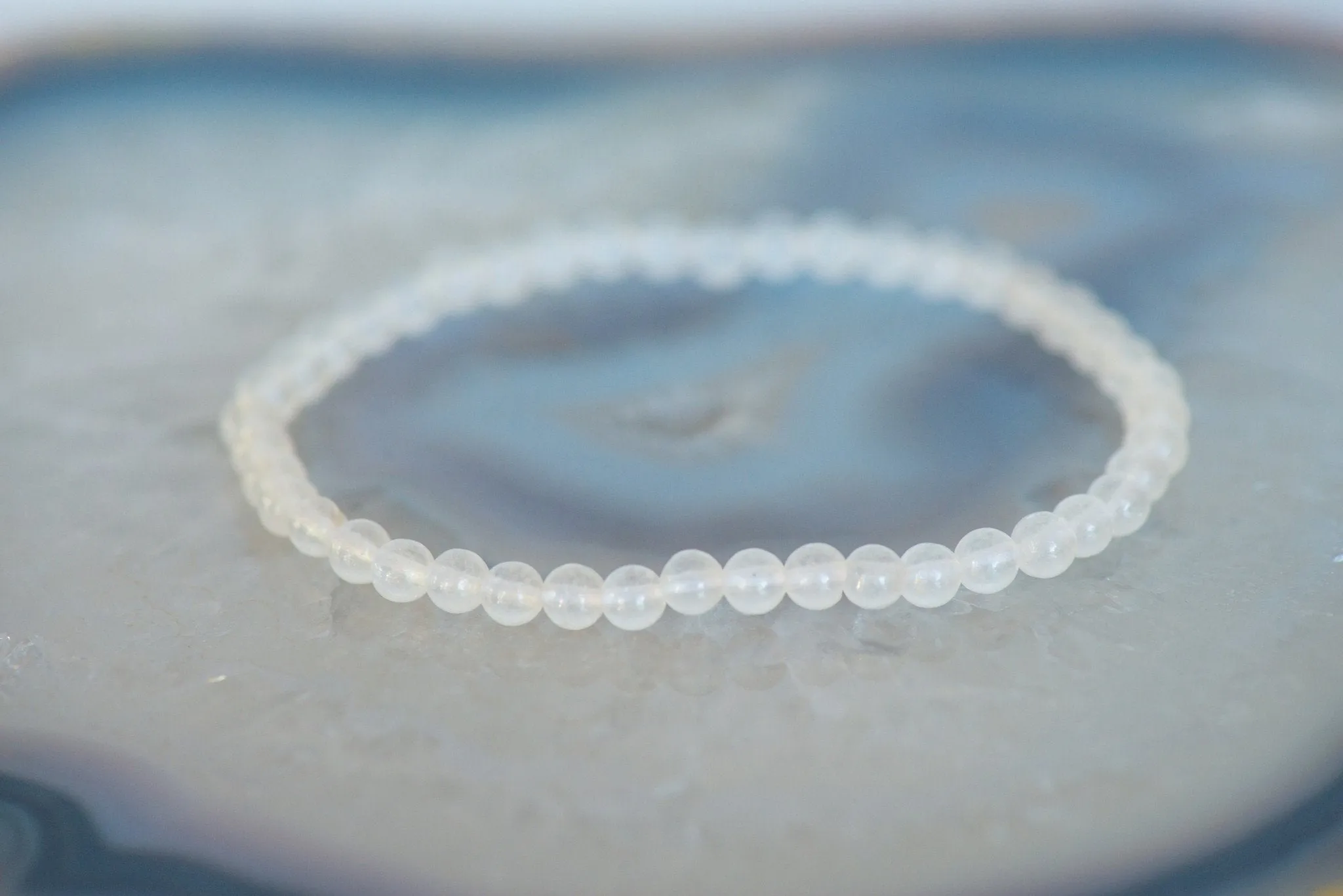Clear Quartz Dainty Bracelet