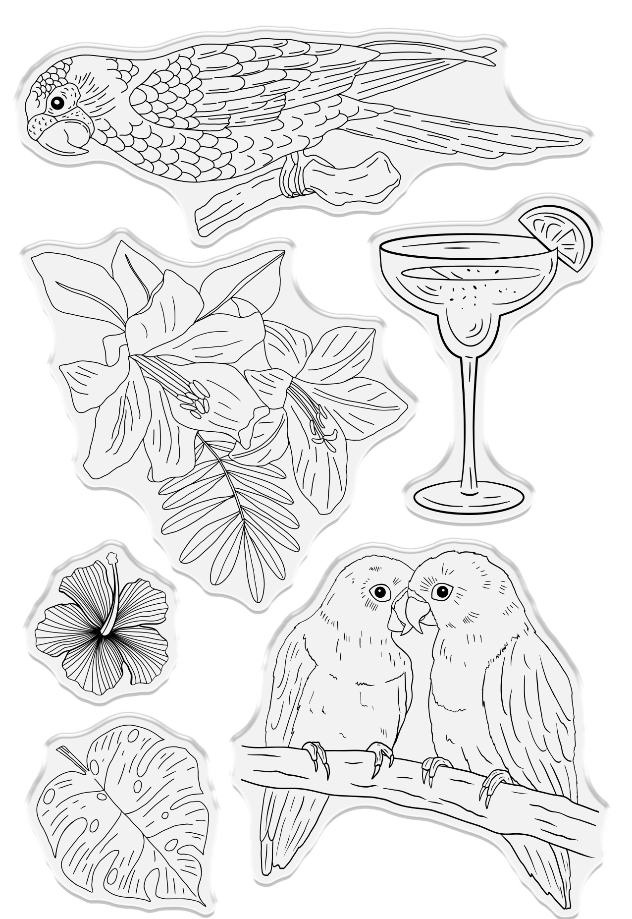 Crafter's Companion Clear Acrylic Stamp - Nature's Paradise