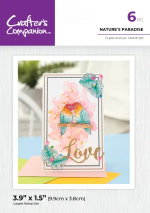 Crafter's Companion Clear Acrylic Stamp - Nature's Paradise