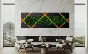 Crisscross Wooden Wall Decor - 24"x72"