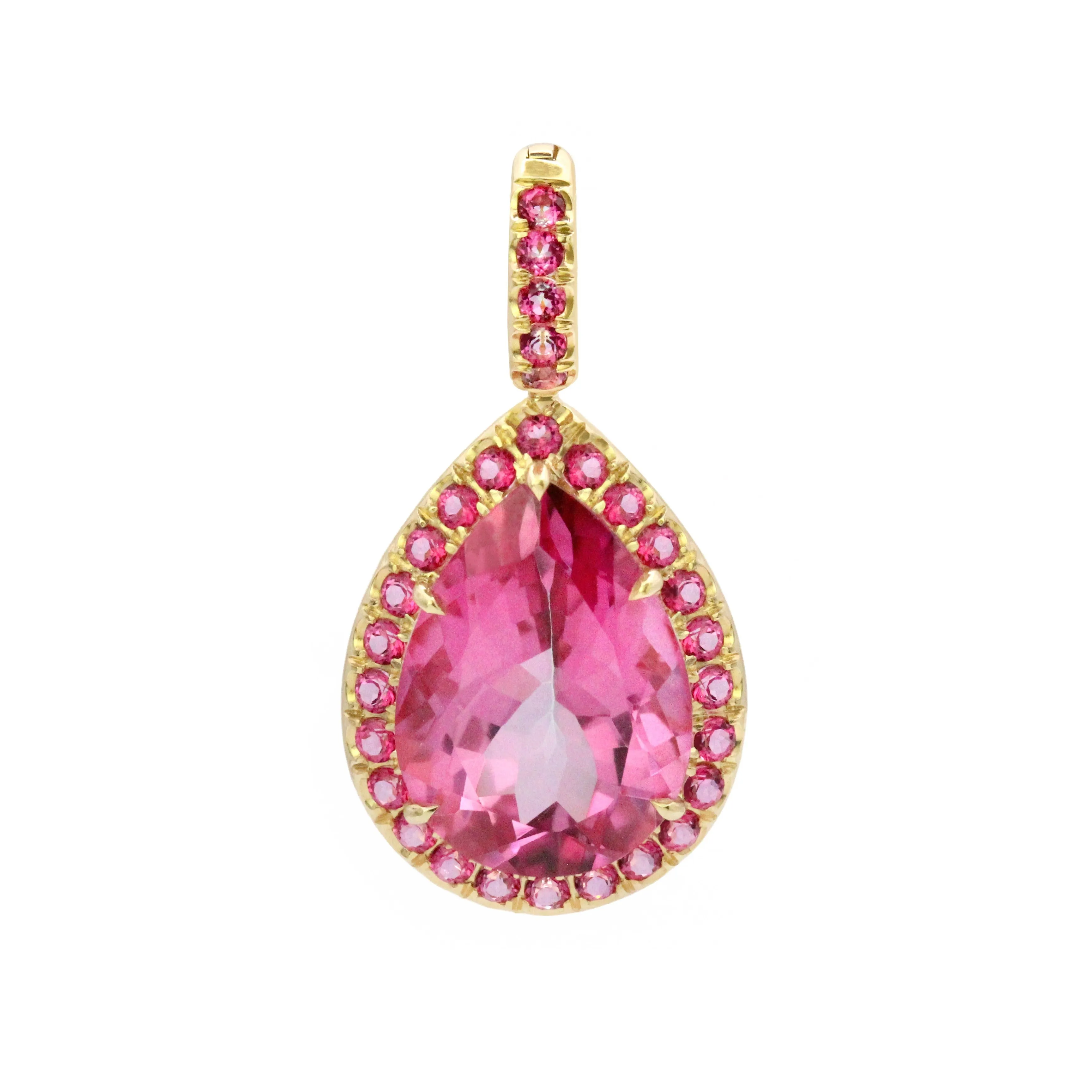 Dewdrop 18K Gemstone Pendant