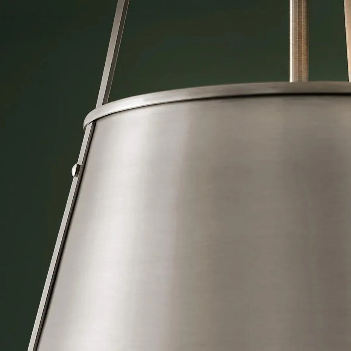 Etcher 23" 2-Light Pendant Light with Clear Satin Etched and Painted White Inside Glass, Classic Pewter Finish