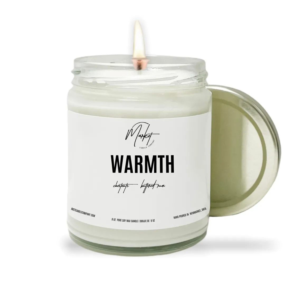 FALL WHITE LABEL - WARMTH SOY CANDLE - WHOLESALE
