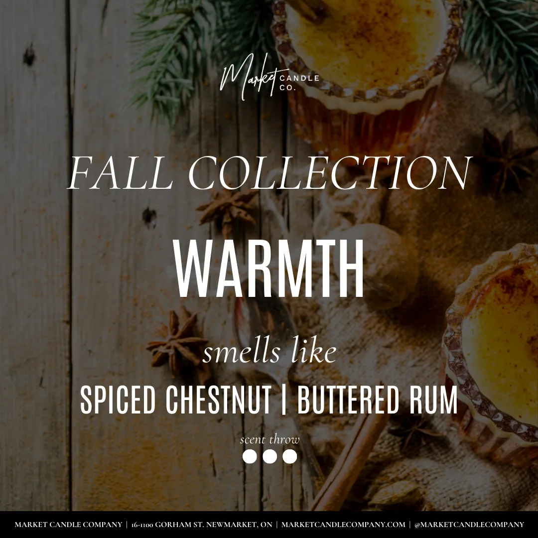 FALL WHITE LABEL - WARMTH SOY CANDLE - WHOLESALE