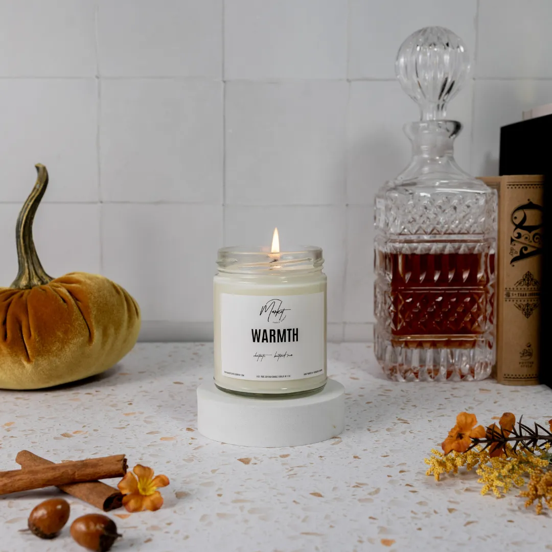 FALL WHITE LABEL - WARMTH SOY CANDLE - WHOLESALE