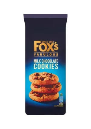 Fox's Fabulous Milk Chocolate Cookies 180g – Indulgent Treats