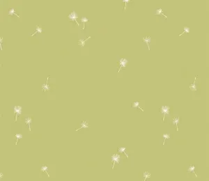 Fresh Linen Dancing Dandelions Crisp by Katie O'Shea for AGF