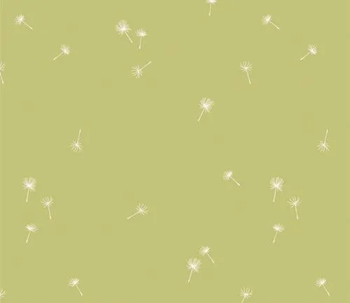 Fresh Linen Dancing Dandelions Crisp by Katie O'Shea for AGF