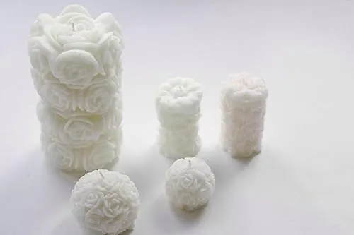Gardenia Designer Pillar Scented Candle, Captivating Your Senses with The Aroma of Fresh Blooming Roses