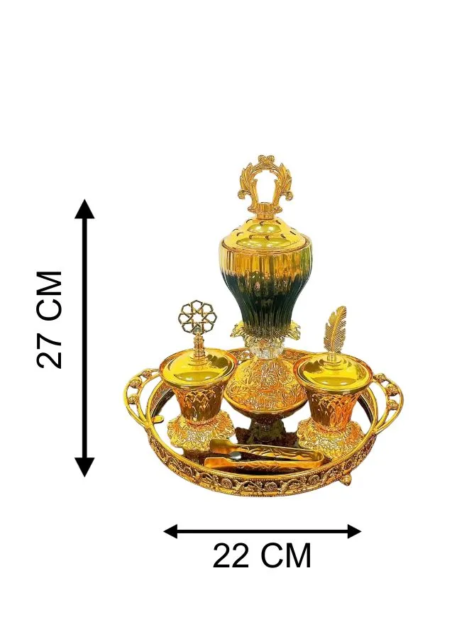Golden Electric Luxury Essence Burner  - Exquisite Aromatherapy and Home Fragrance for High-End Living