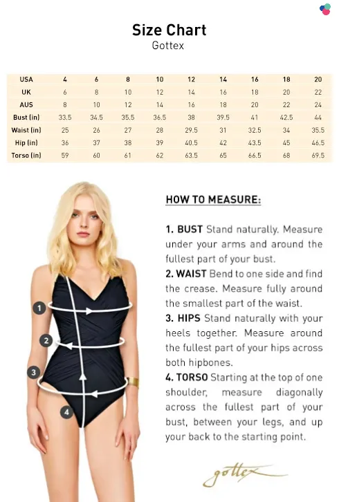 GOTTEX - Moonlight Glow-Square Neck soft cup 1-Piece