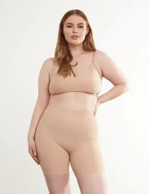 High Rise Zone Smoothing Shorts Beige