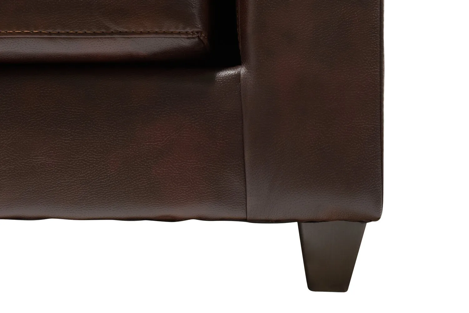 Irene 2-Piece Leath-Aire Left-Facing Sectional - Brown