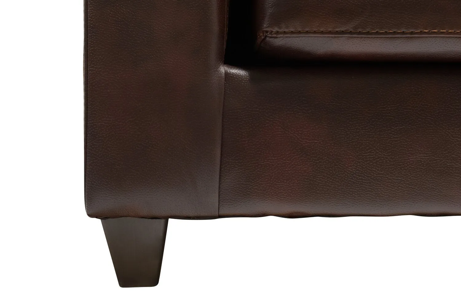Irene 2-Piece Leath-Aire Right-Facing Sectional - Brown