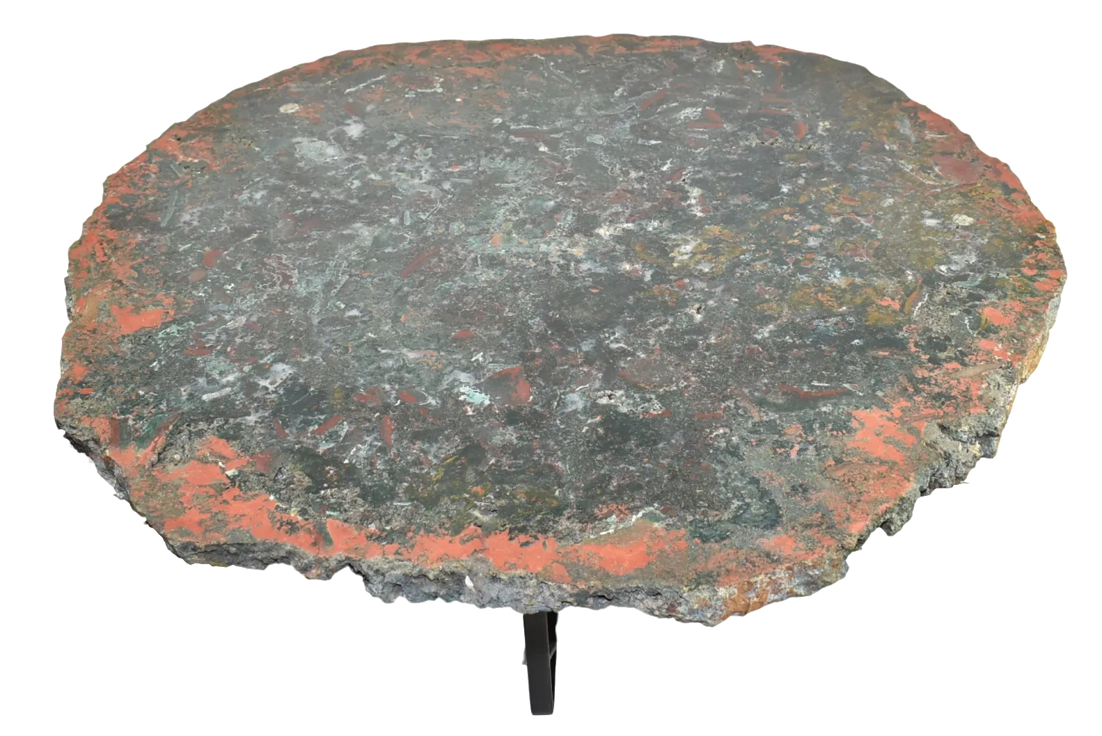 Jasper Coffee Table Large Natural, Dark Green and Red