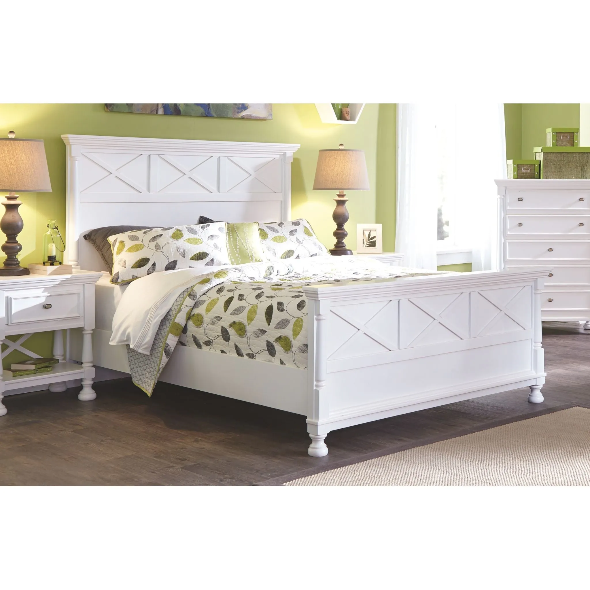 Kaslyn 3 Piece Queen Panel Bed