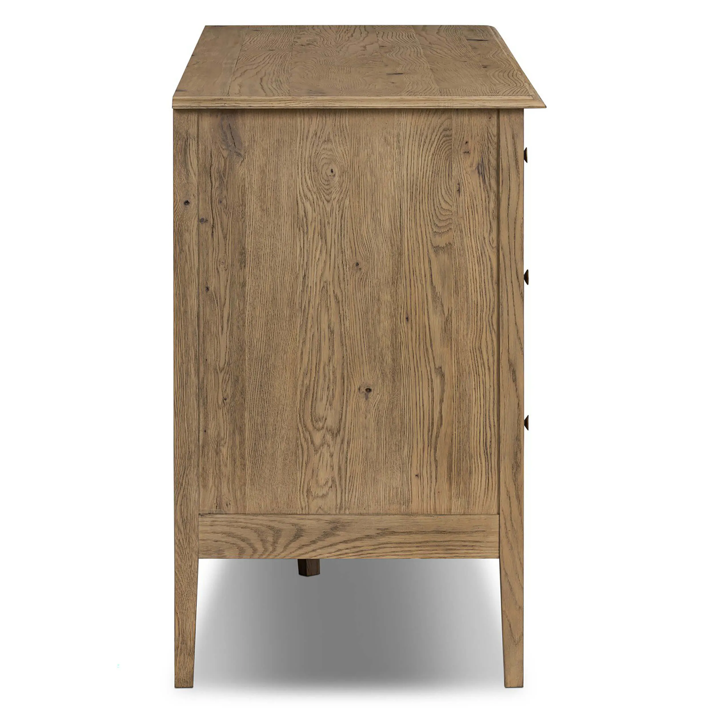 Maggie 6 Drawer Dresser, Aged Smoked Oak