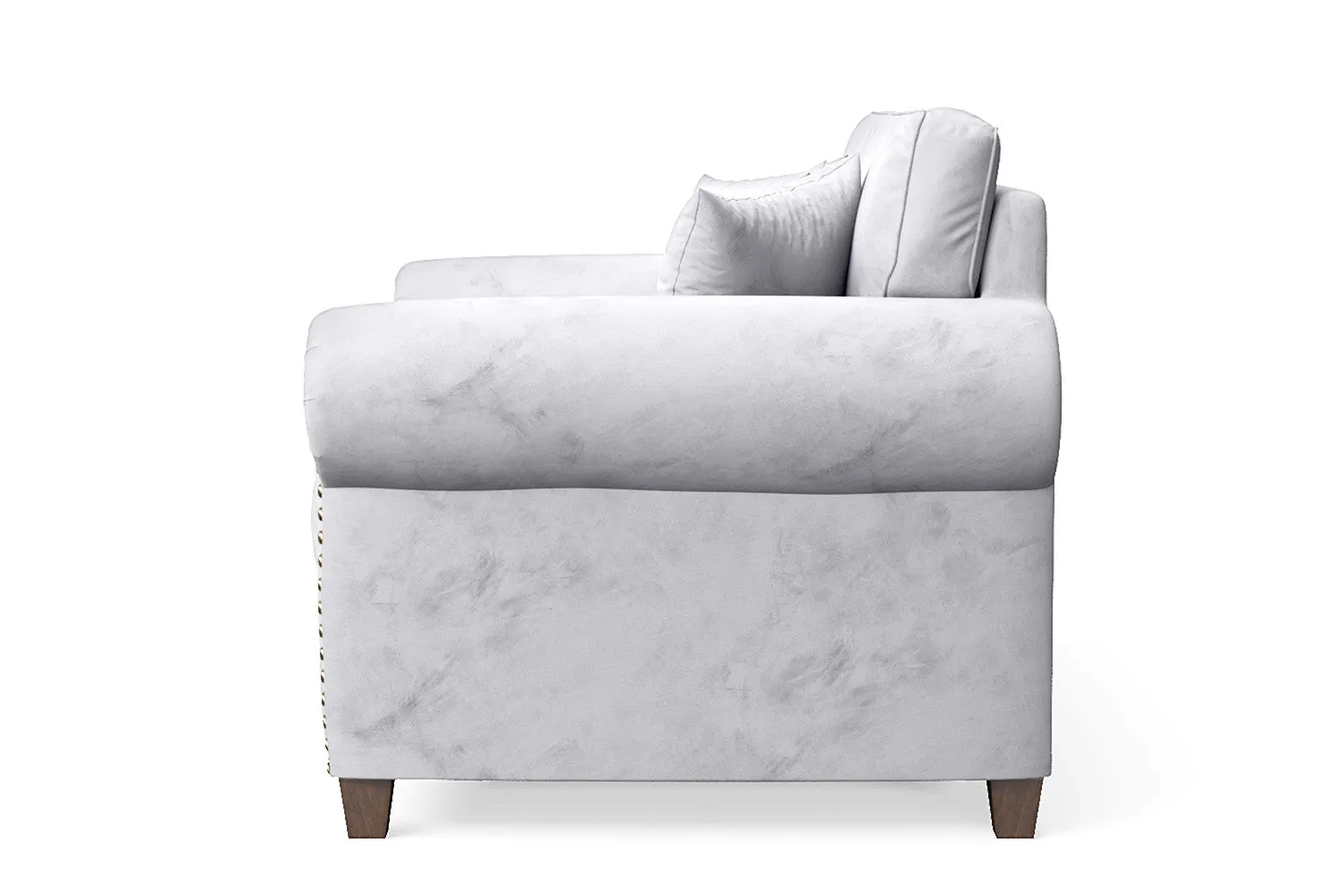 Marano 2 Seater Sofa Silver Velvet