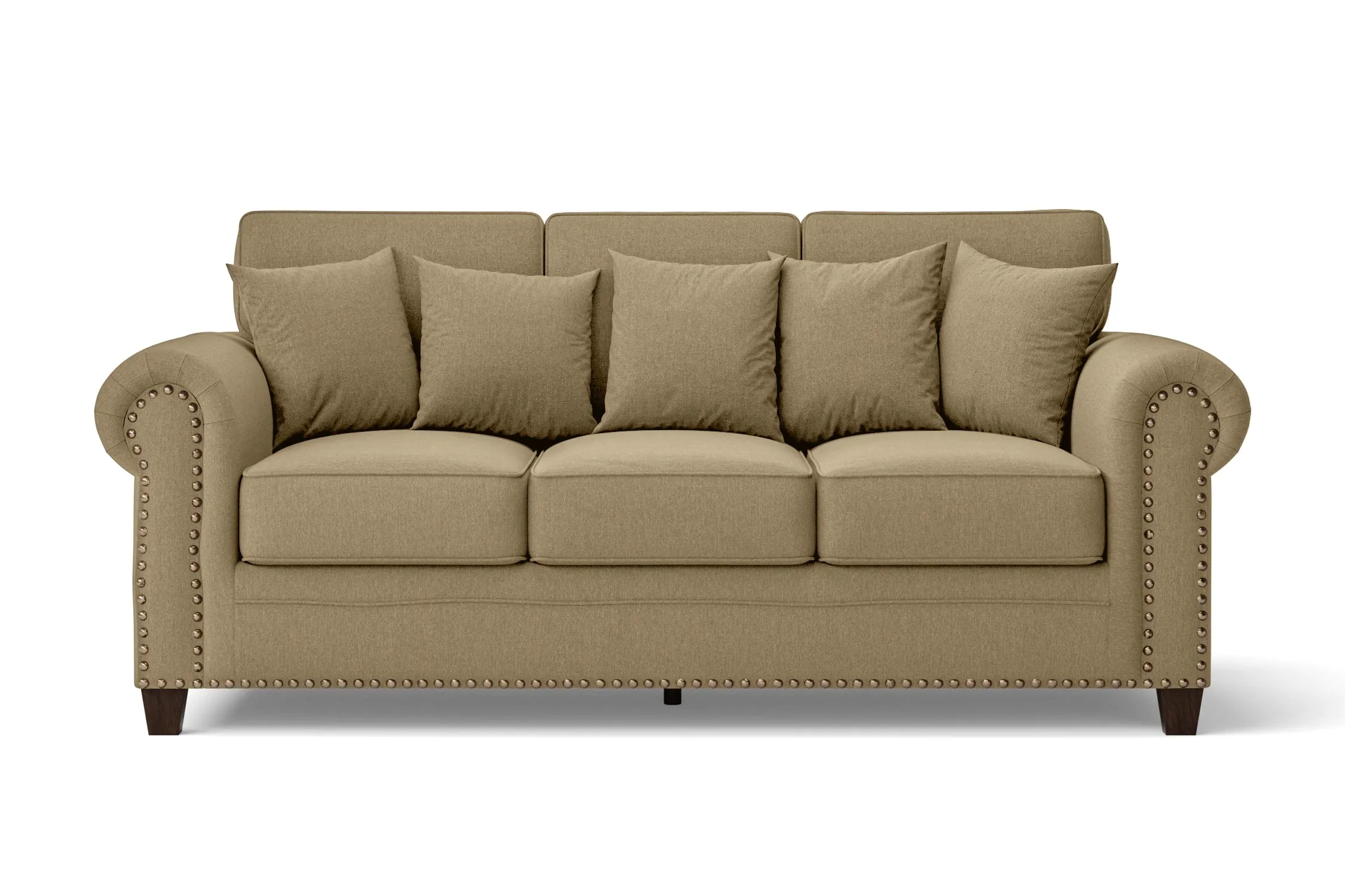 Marano 3 Seater Sofa Beige Linen Fabric