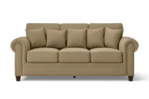 Marano 3 Seater Sofa Beige Linen Fabric