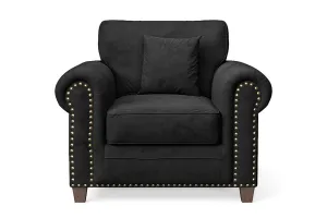Marano Armchair Black Velvet