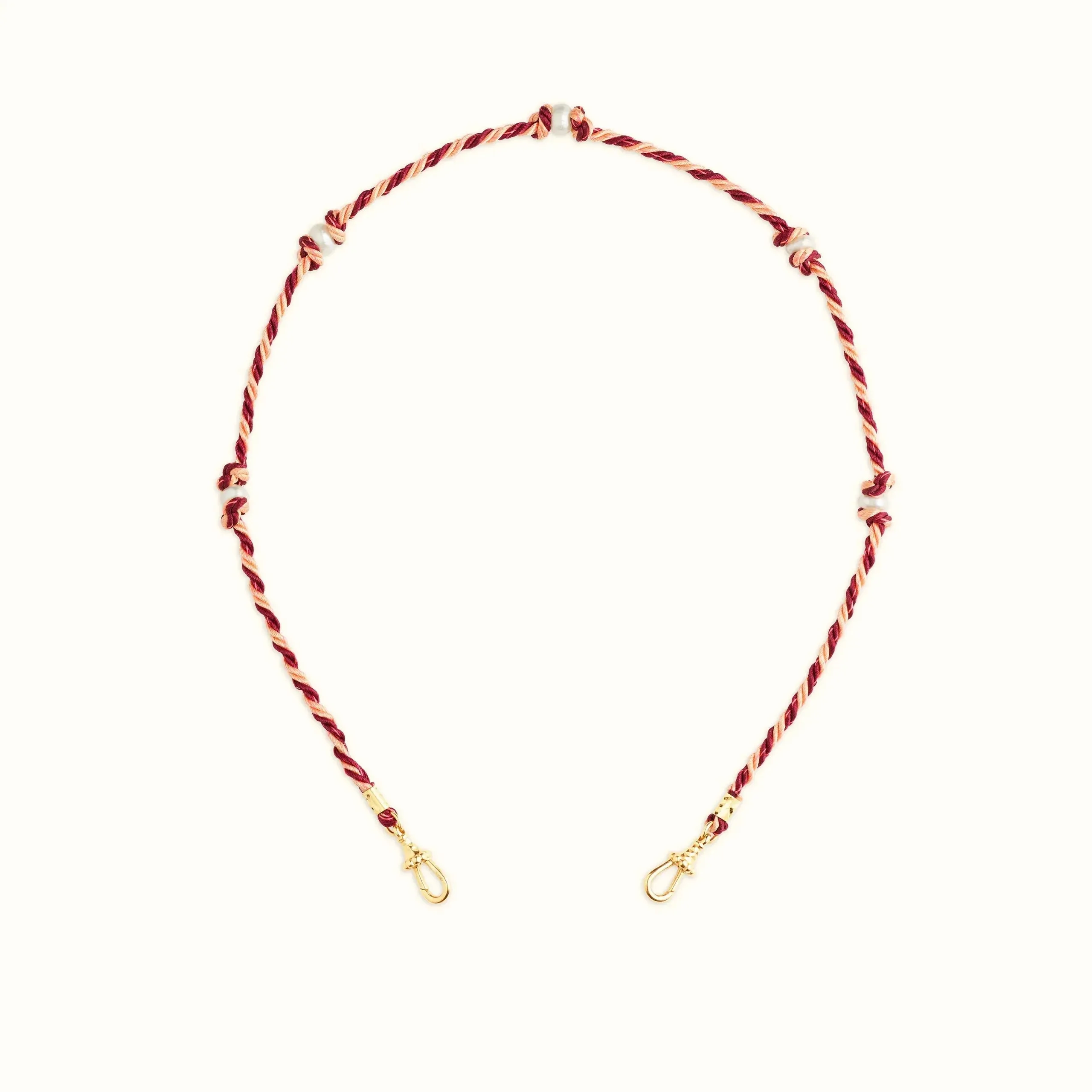 Mauli Silky Burgundy & Beige (42cm)