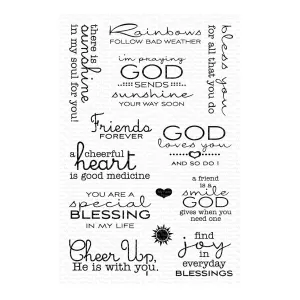 My Favorite Things Clear Stamps 4"x 6" - Cheerful Blessings