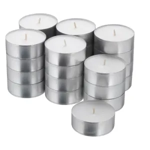 NT-STAR Unscented candle in metal cup(Extra long burning time : 9hrs)(Pack of 24)