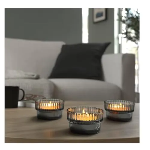 NT-STAR Unscented candle in metal cup(Extra long burning time : 9hrs)(Pack of 24)