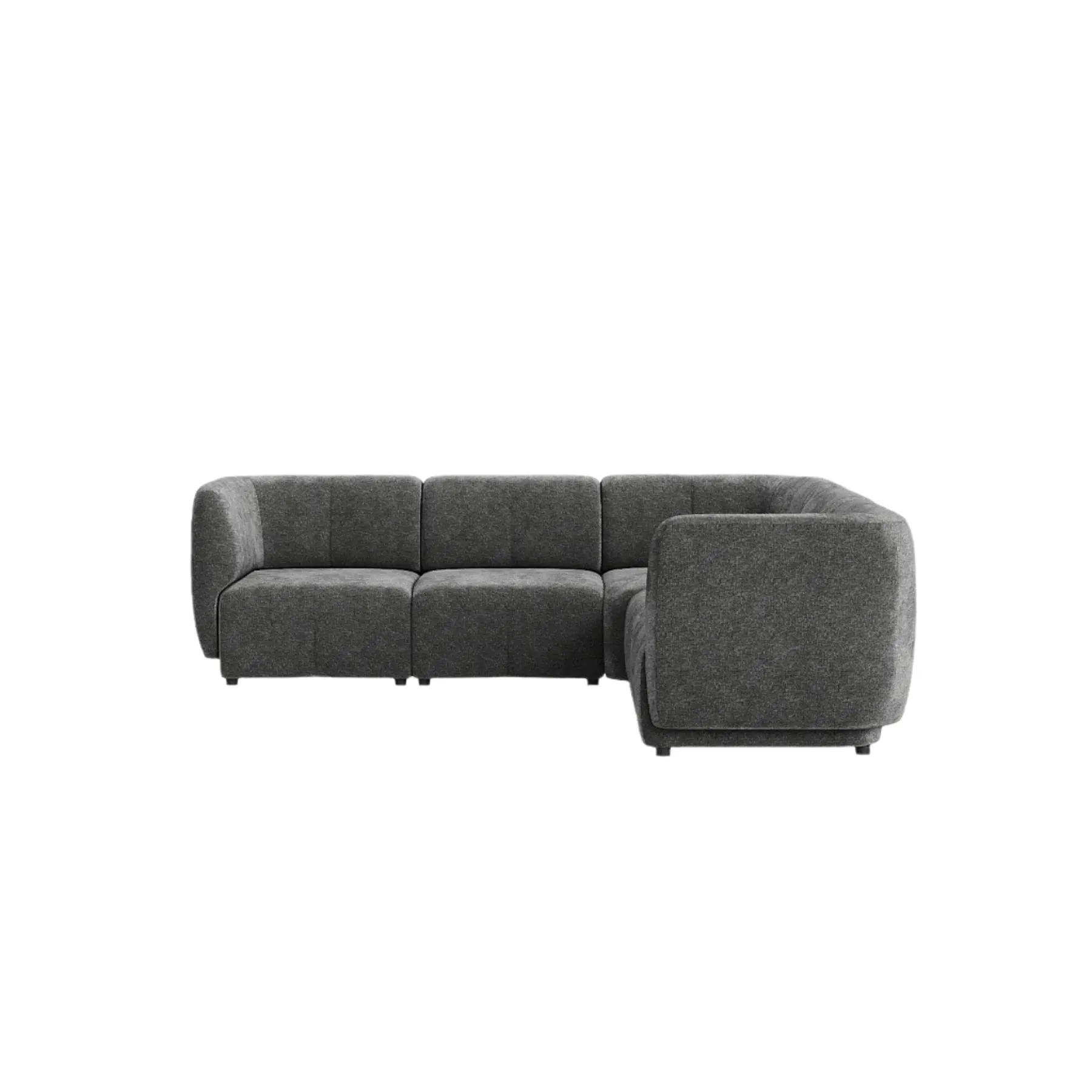 Plum Corner Sofa - City Grey