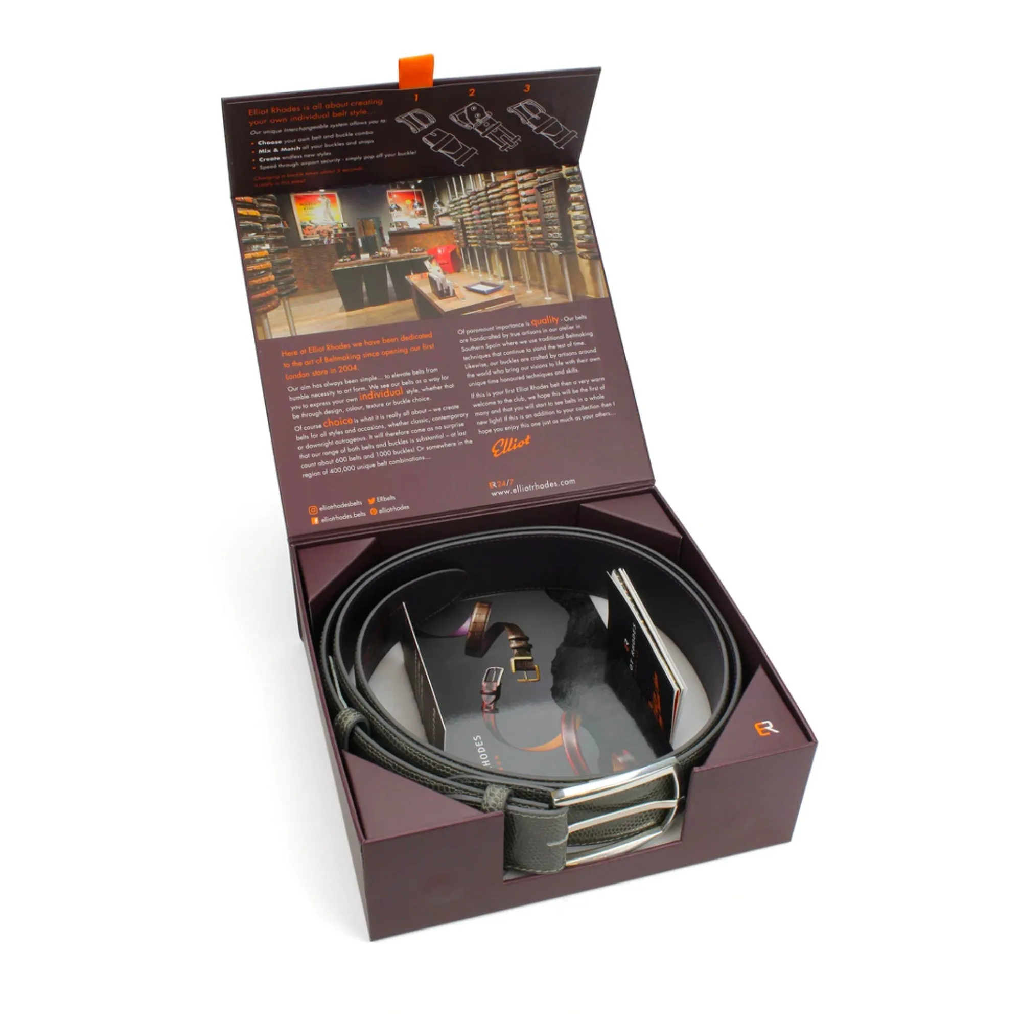 Rich Brown Genuine Ostrich Belt