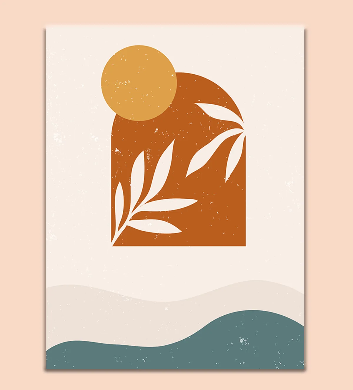 Serenity in Simplicity: A Minimalist Nature-Inspired Artwork