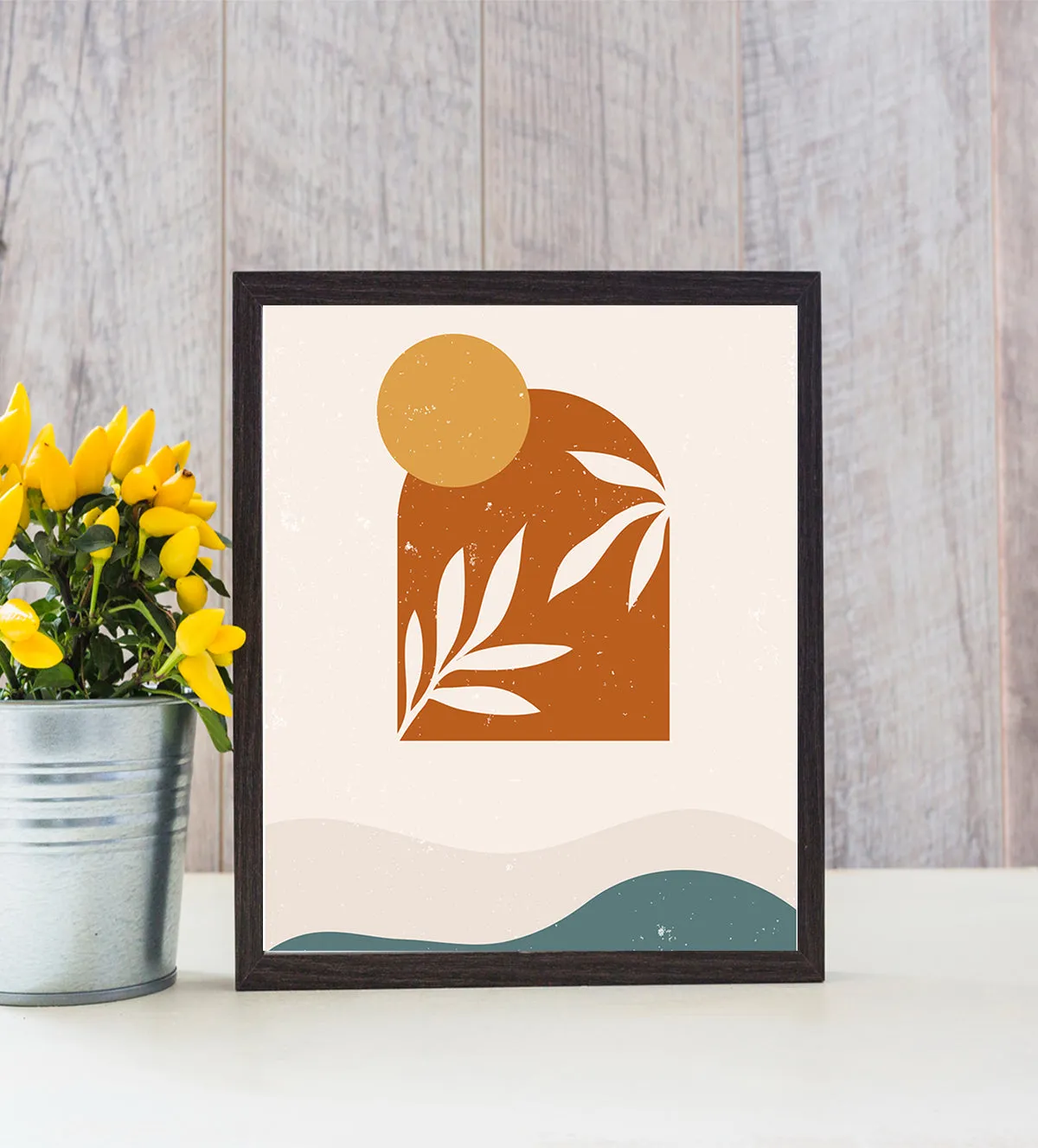 Serenity in Simplicity: A Minimalist Nature-Inspired Artwork