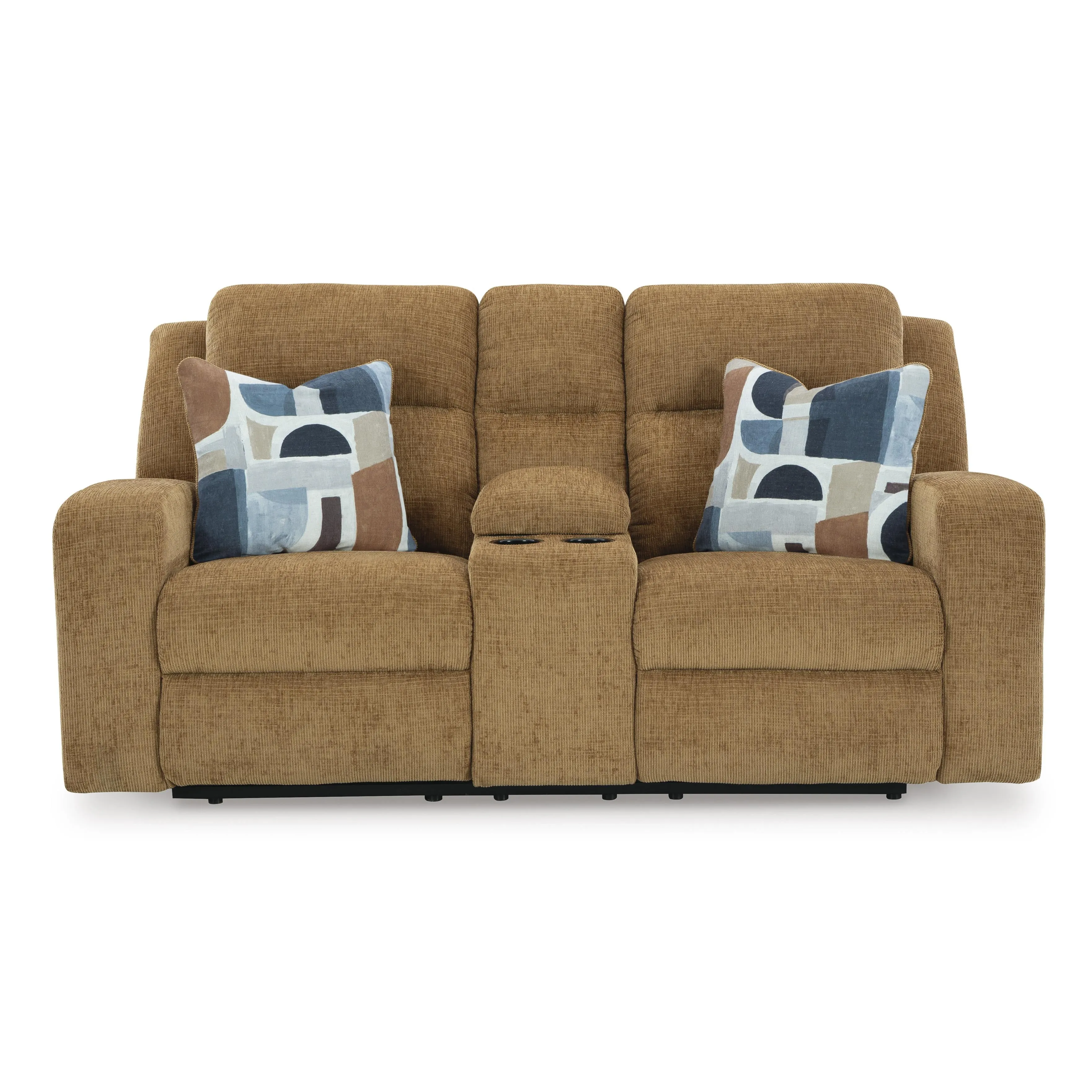Signature Design by Ashley Kanlow Reclining Fabric Loveseat with Console 3860594