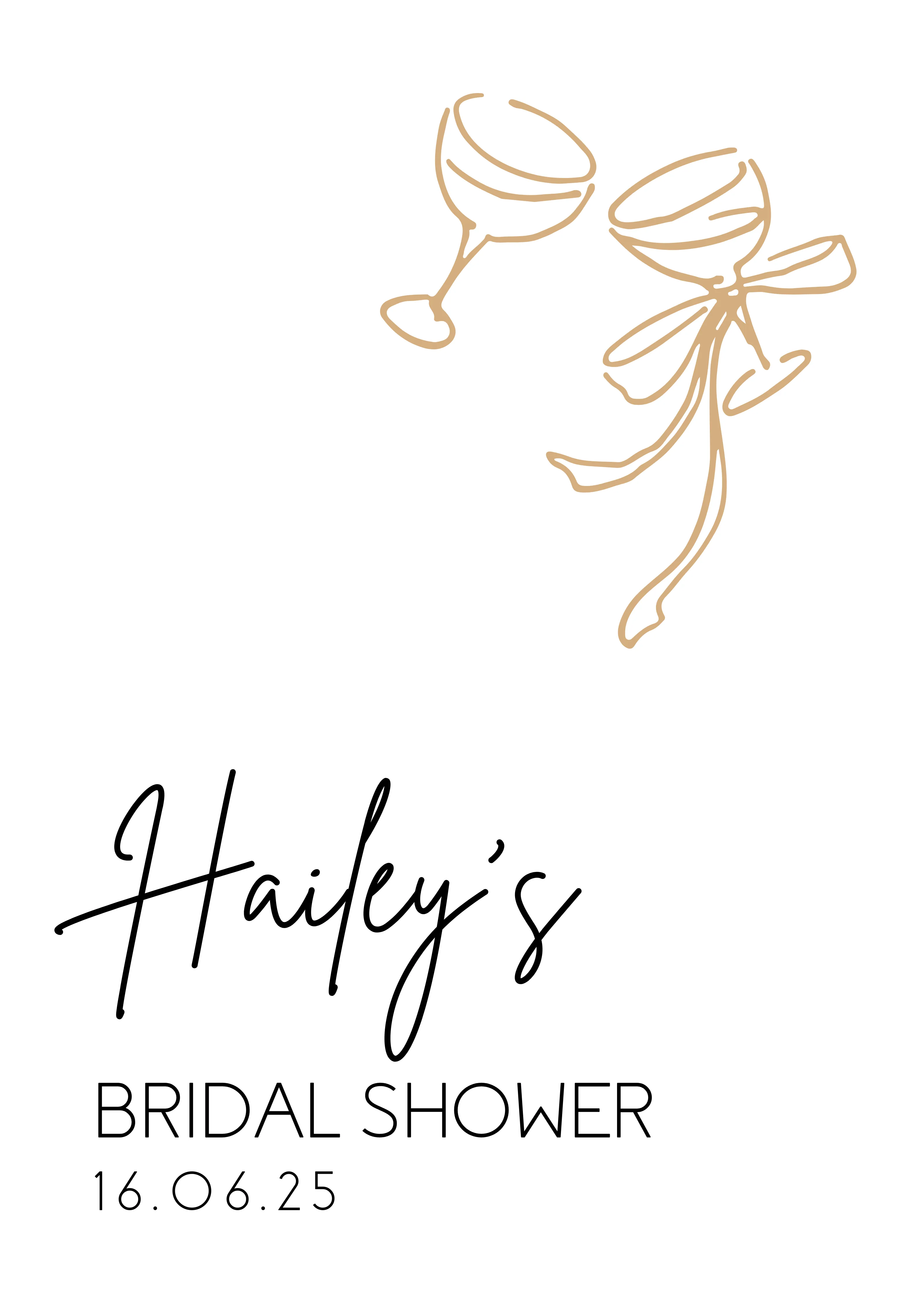 Sophisticated Bridal Shower Sign