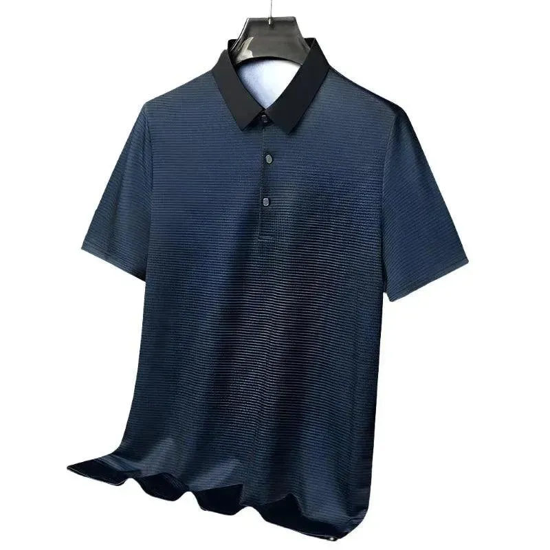 Sophisticated Summer Checkered Short Sleeve Polo