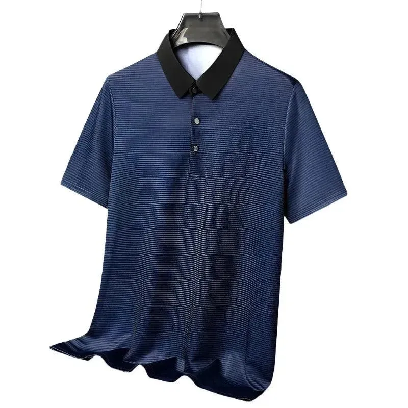 Sophisticated Summer Checkered Short Sleeve Polo